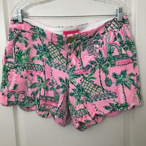 Lilly Pulitzer Buttercup Mandevilla shorts size 12